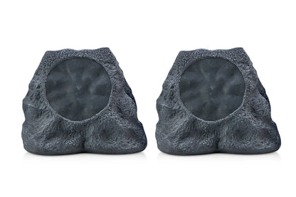 SoundPro 1-Pair Bluetooth Multi-Link Solar Rechargeable Wireless Rock Speakers