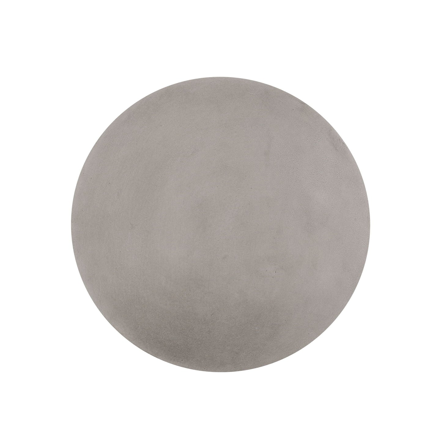 Outdoor Lightweight End Table Round Concrete - Natural
