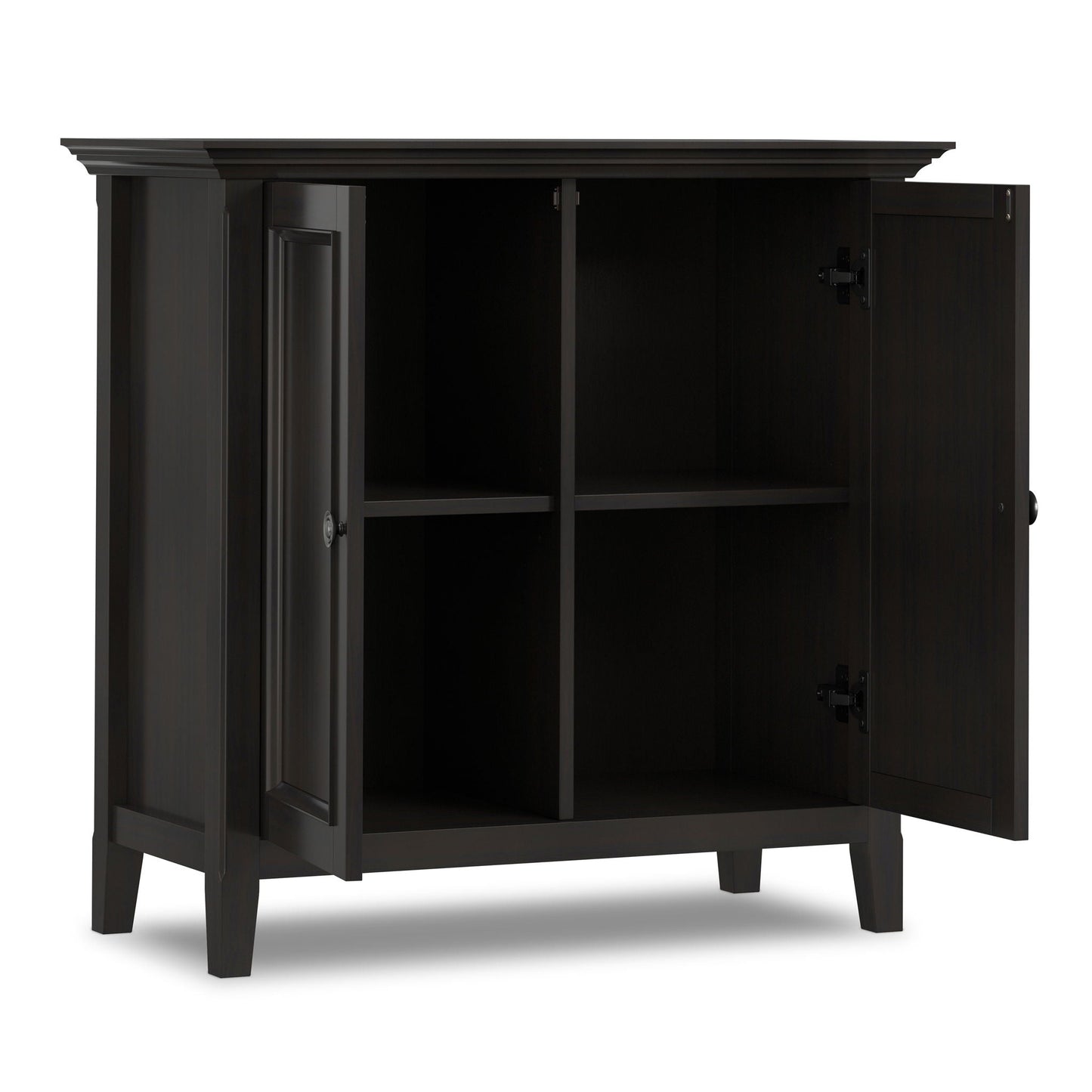 Amherst - 2 Door Storage Cabinet & Adjustable Shelving - Brown