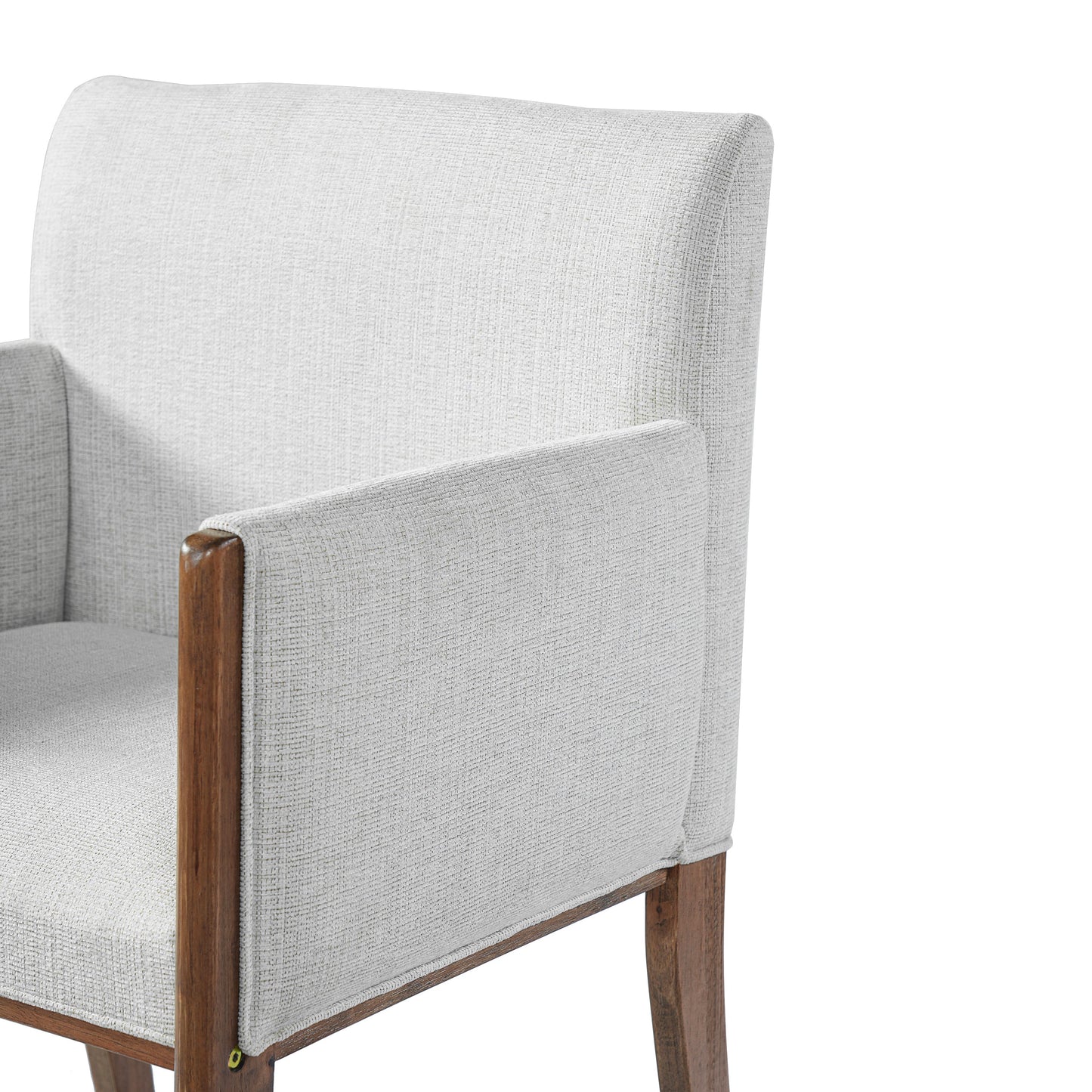 24'' Seat Height Upholstered Counter Stools with Arms for Kitchen Island/Dining Room, Set of 2