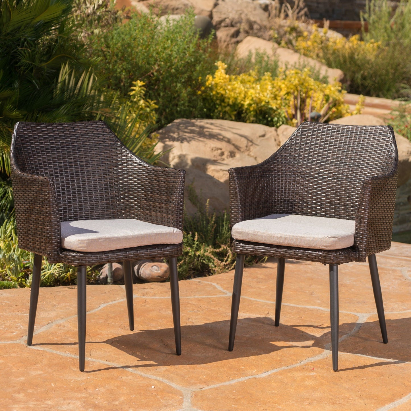 Kenneth Outdoor Dining Chair Set of 2