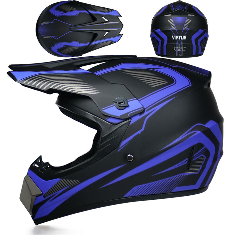 Youth Off-Road Motorcycle Helmet - [green] | Lightweight Motocross Full Face Shield for Dirt Bike & ATV