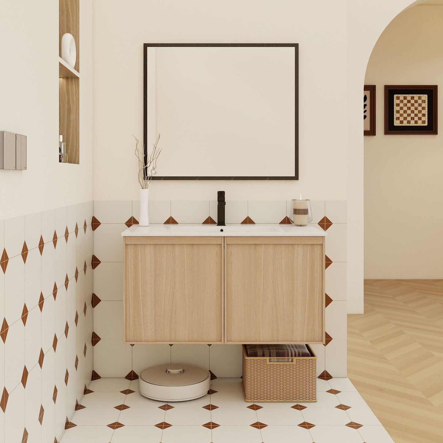 Floating Bathroom Vanity With Sink Combo