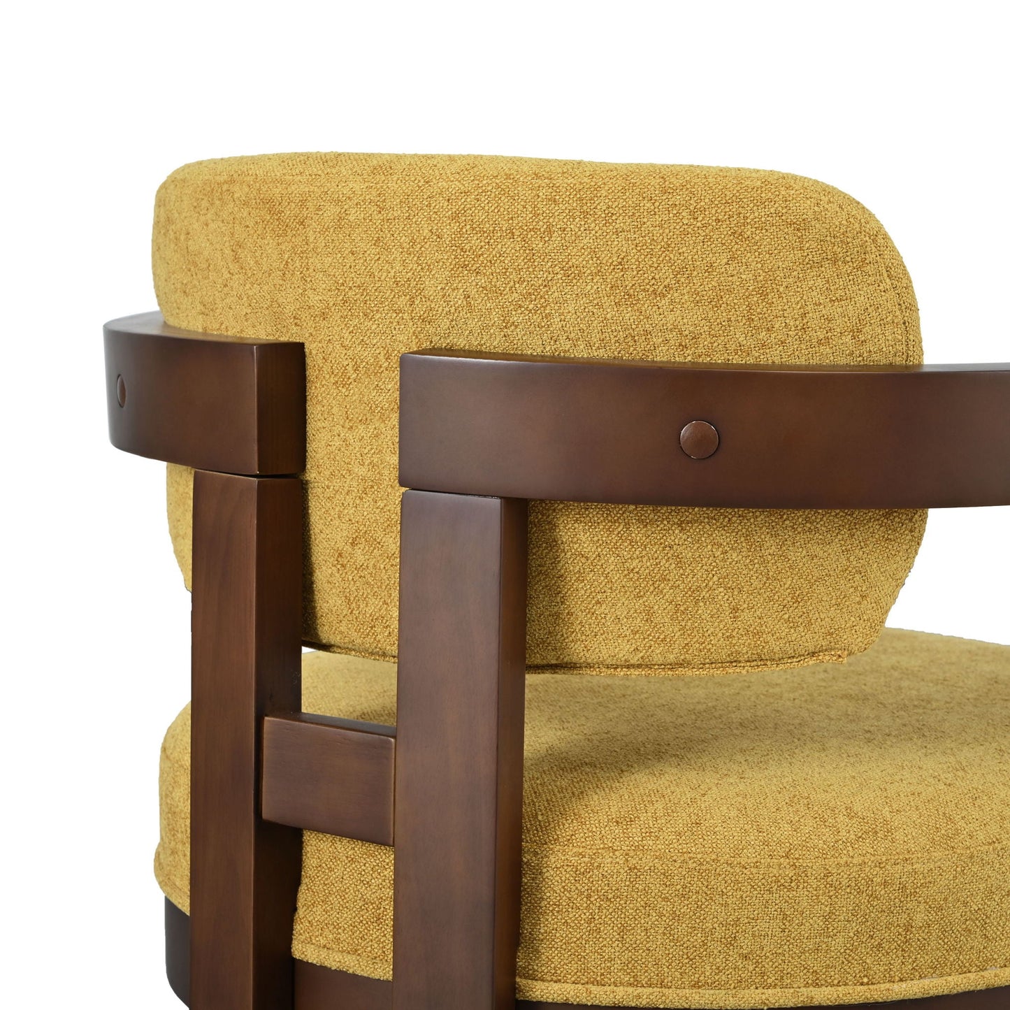 Stylish Indoor Upholstered Wood Dining Chair Set of 2