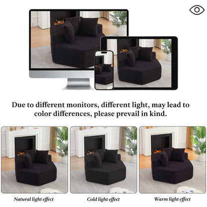 54-inch Modern-style Hexagonal Single Lounge Chair