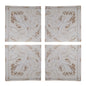 Distressed Wooden Square Wall Panels (Set of 4) - White
