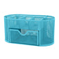 Metal Mesh Pencil Holders Desk Organizer w/9 Compartment Pen Holder Storage