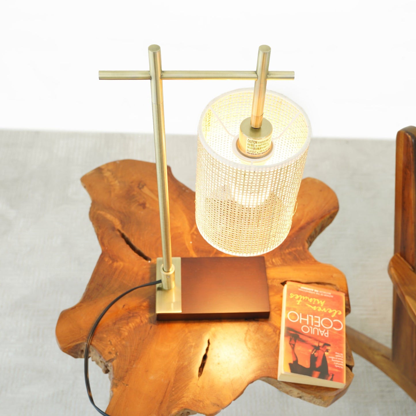 Bedroom Table Lamp With Lampshade - Bronze