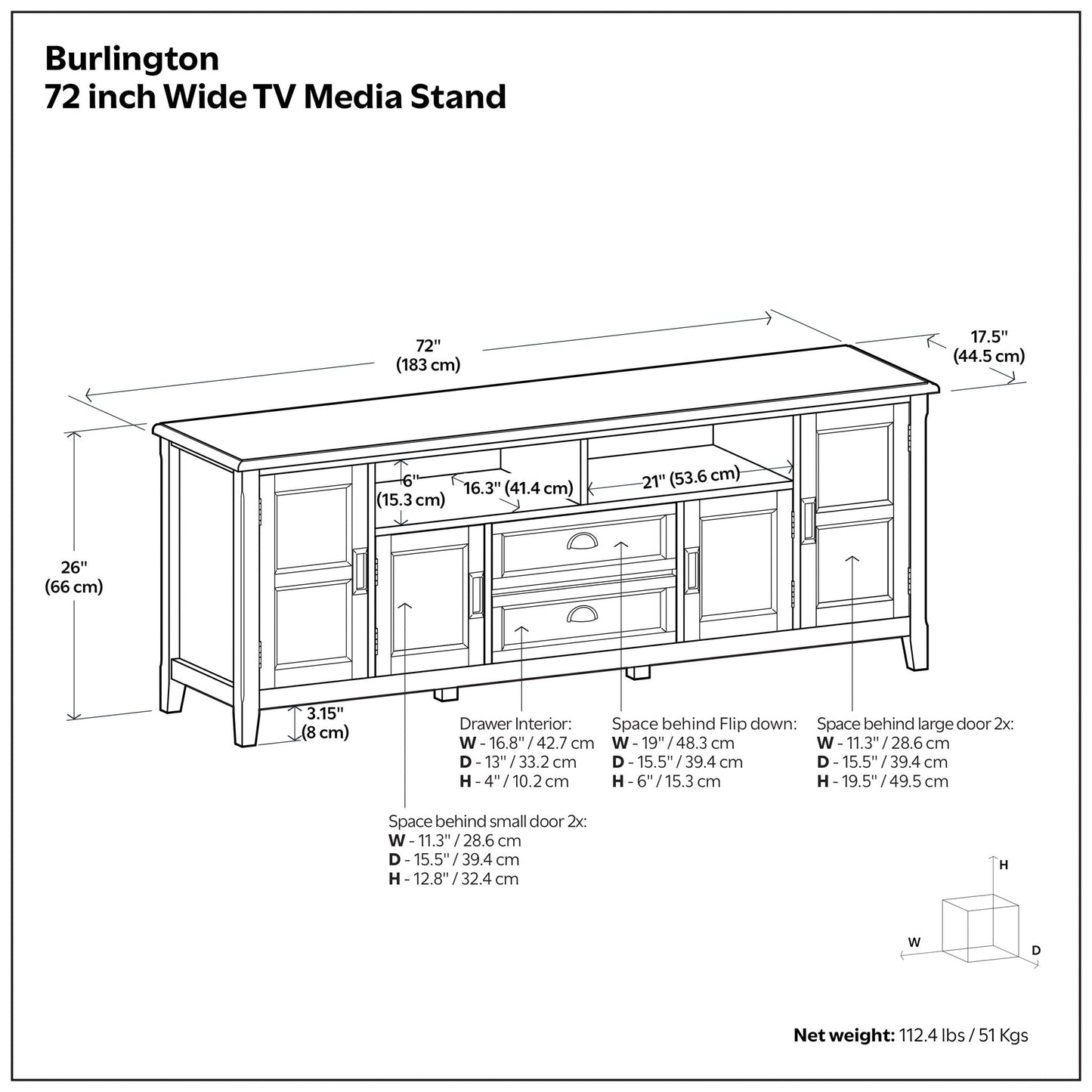 Burlington - TV Media Stand
