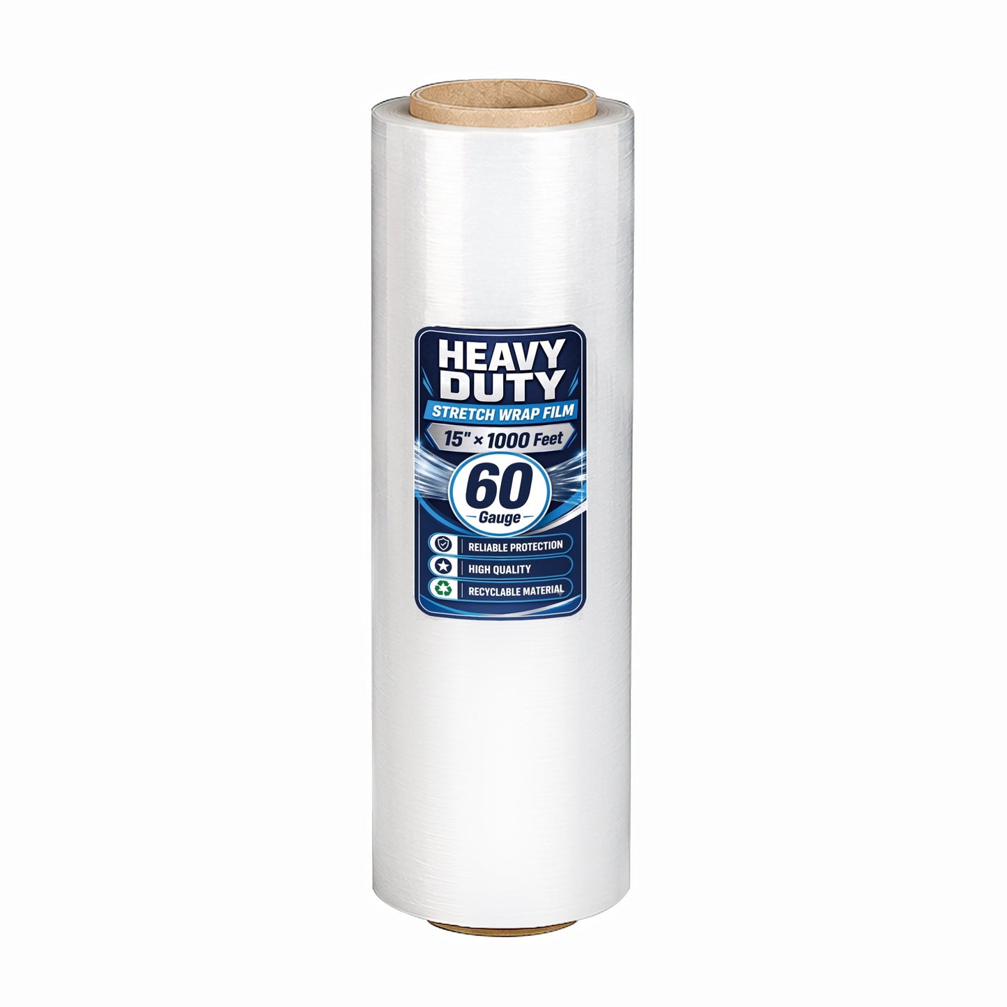 Stretch Wrap Film Roll, 1000ft Industrial Strength