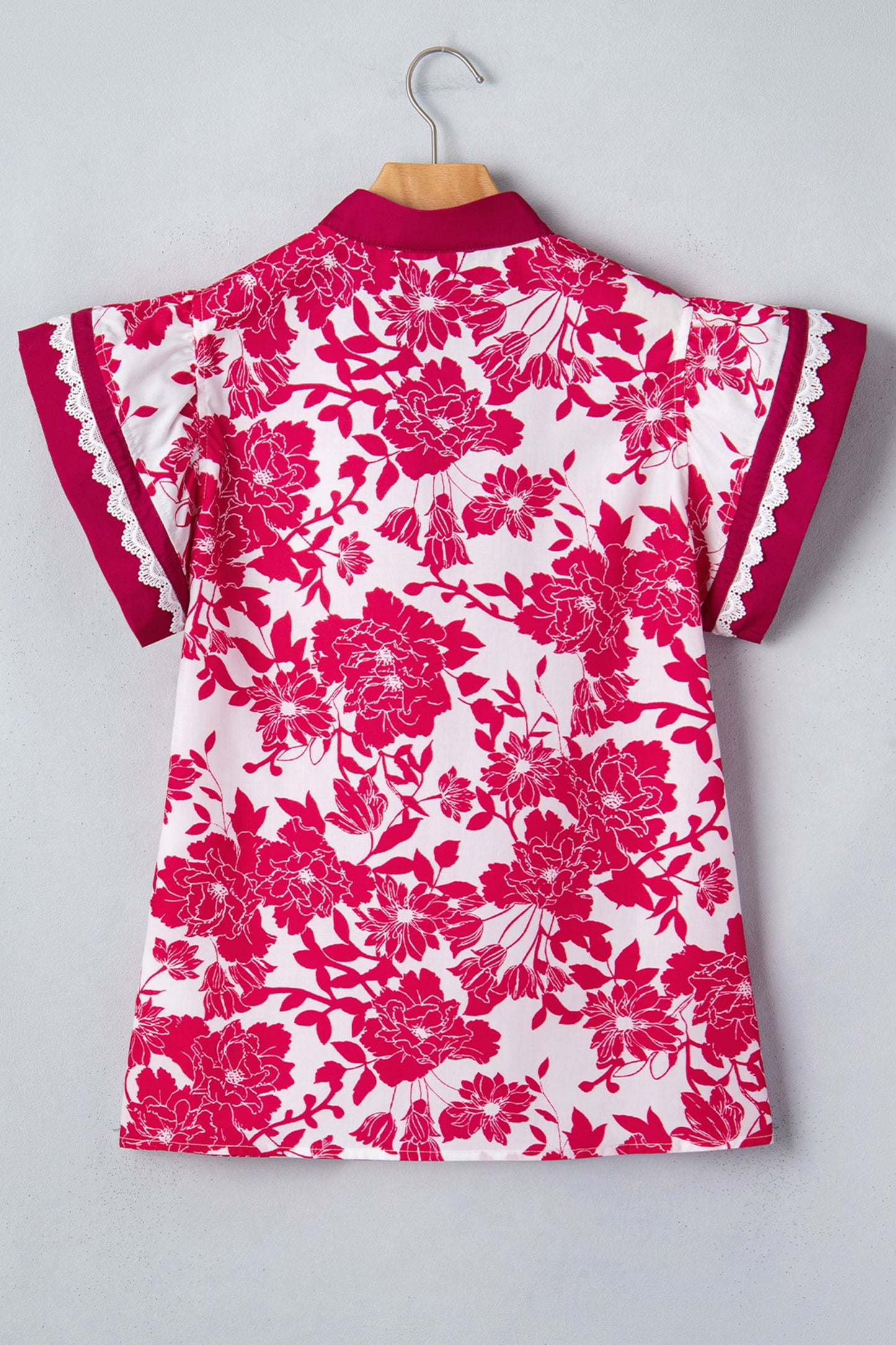 Dahlia Detail Flutter Sleeve Blouse