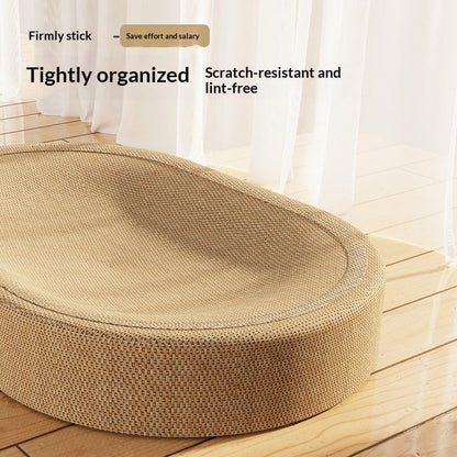 Cat Scratching Board Manufacturer Direct Supply Jute Wear-Resistant And Non-Shedding Cat Scratching Basin And Cat Nest Integrated Extra Large Clearance Pet Supplies