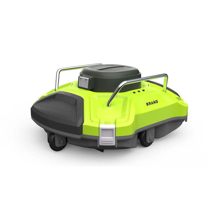 Ofuzzi Cyber 1000 H1 Cordless Robotic Pool Cleaner - Lime Green & Silver | Automatic Above-Ground Pool Vacuum, 90-Min Runtime, Self-Parking Tech