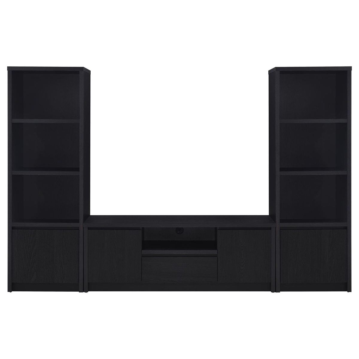 Winfield 3-piece Entertainment Center 60-inch TV Stand Black