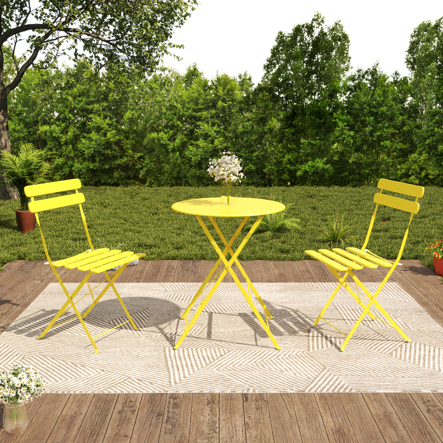Bistro Table and Chairs Set of 2