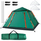 4-5 Person Camping Tent Outdoor Foldable Waterproof Tent with 2 Mosquito Nets Windows Carrying Bag for Hiking Climbing Adventure Fishing