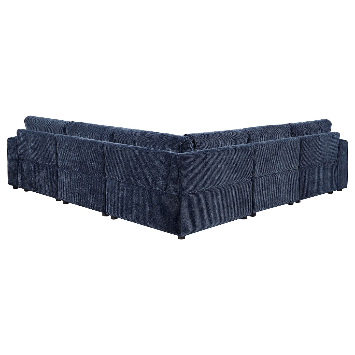 Azure - 5 Piece Upholstered Modular Sectional Sofa - Blue