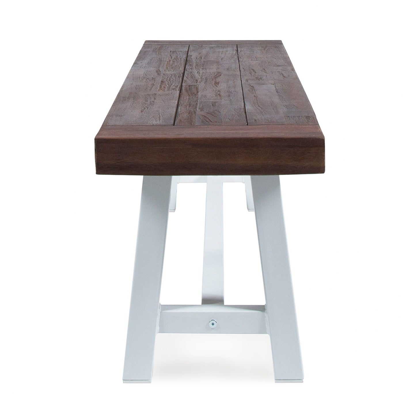 Tranquilizer Outdoor Acacia Wood Bench With Slat Panel Design