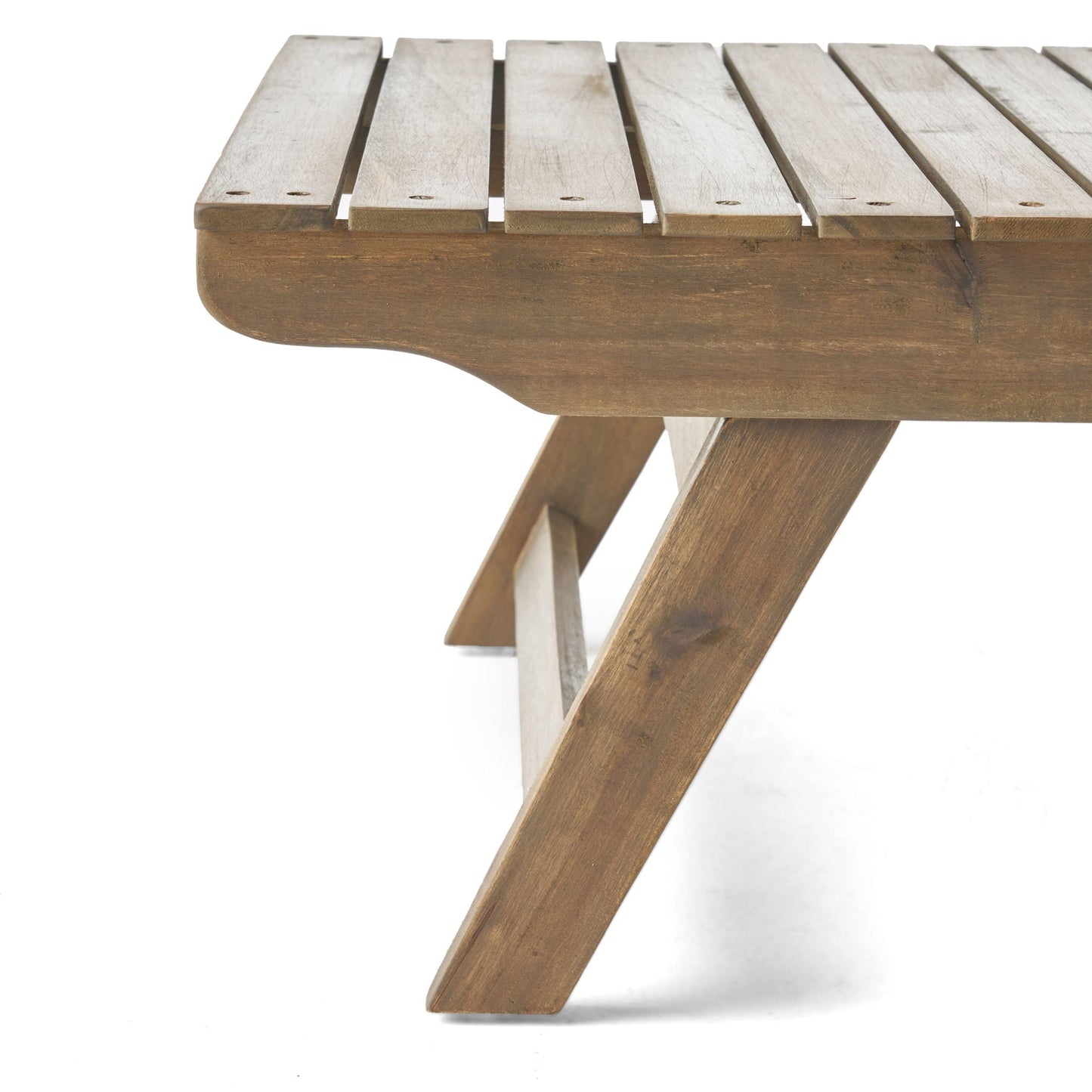 Sedona Outdoor Side Table With Open Slat Design