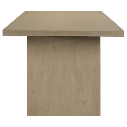 Decker 7-piece 82-inch Rectangular Dining Set Cream and Natural Oak