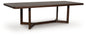 Dilenno - Rectangular Dining Room Extension Table - Dark Brown