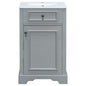 Elegant Bathroom Vanity With Ceramic Sink, Soft Close Door, Adjustable Shelf
