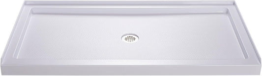 60" x 32" Shower Base, Central Drain Single Threshold