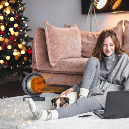 380W Space Heater with 30° Tilting Angle 3S Fast Heating Portable Desktop Electric Heater For Indoor Use With Overheat Protection Tip Over Protection