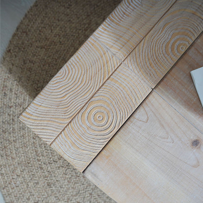 Modern Farmhouse Living Room Block Leg Coffee Table