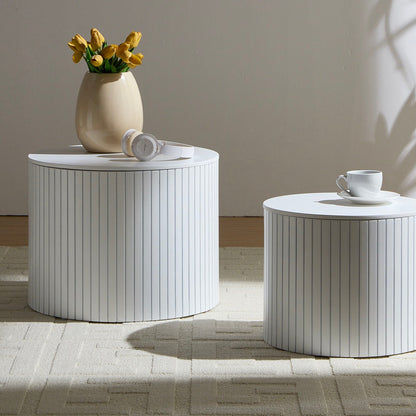 Handcrafted Nested Table Set, 2 Pieces