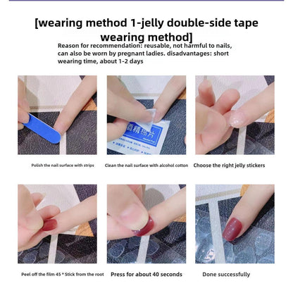1067 Handmade Nail Wear Nail Art Reusable Press on Nails False Nails