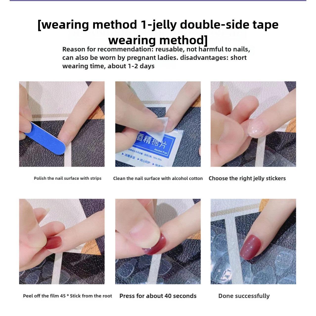 1045- Handmade press on nails fake nails removable Handmade Drawing Nails