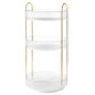 3 Tier Rotating Makeup Organizer 360¡ Spinning Perfume Cosmetic Storage Tray 55LBS Load Countertop Shelves for Lotion Lipstick