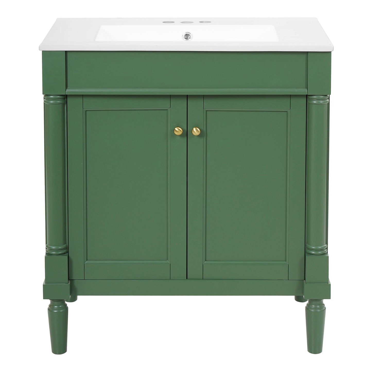 Bathroom Vanity Cabinet With Sink, Soft Close Doors, Storage Cabinet