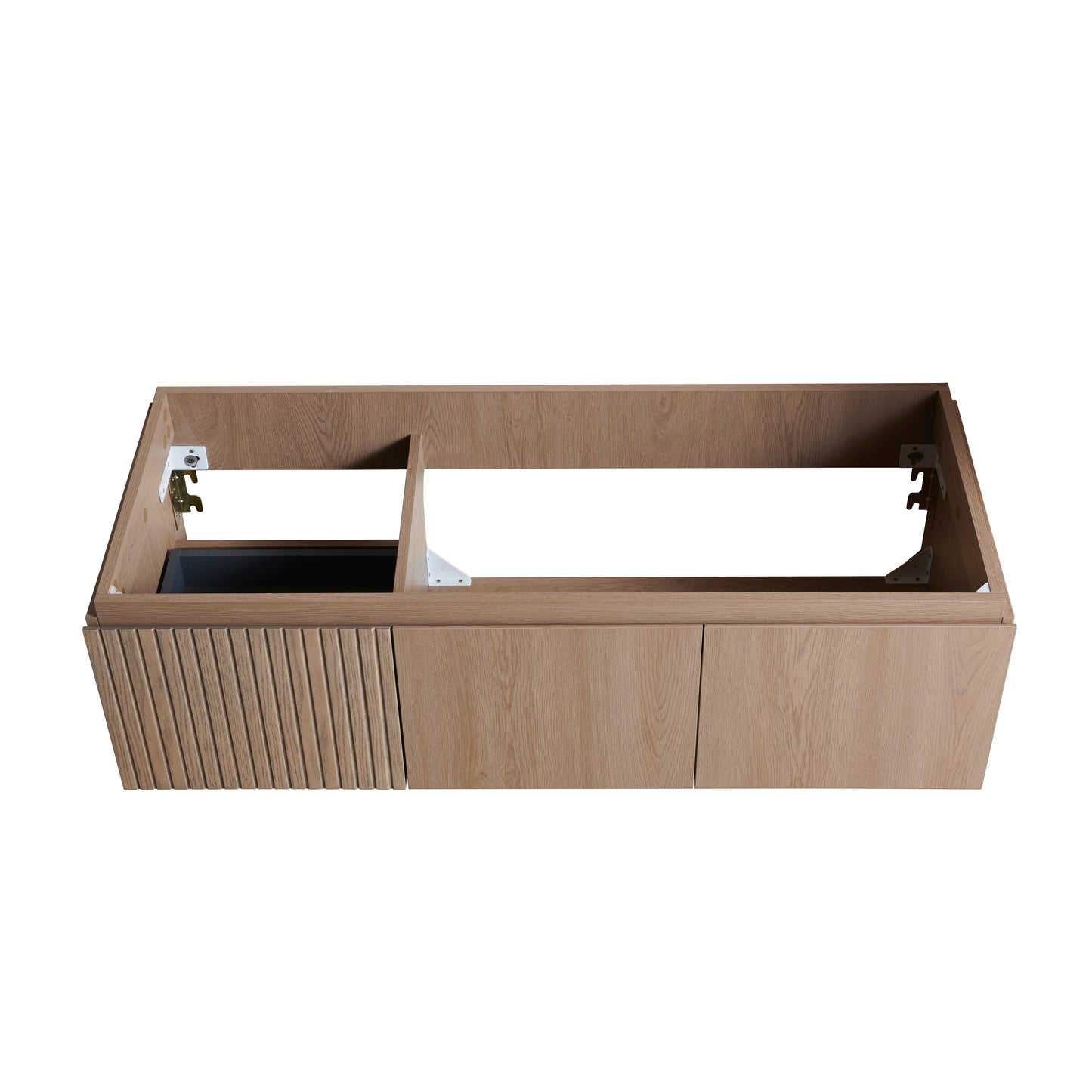 48" MURI Heidelberg Woodgrain Plywood Cabinet with Double Doors and One Drawer