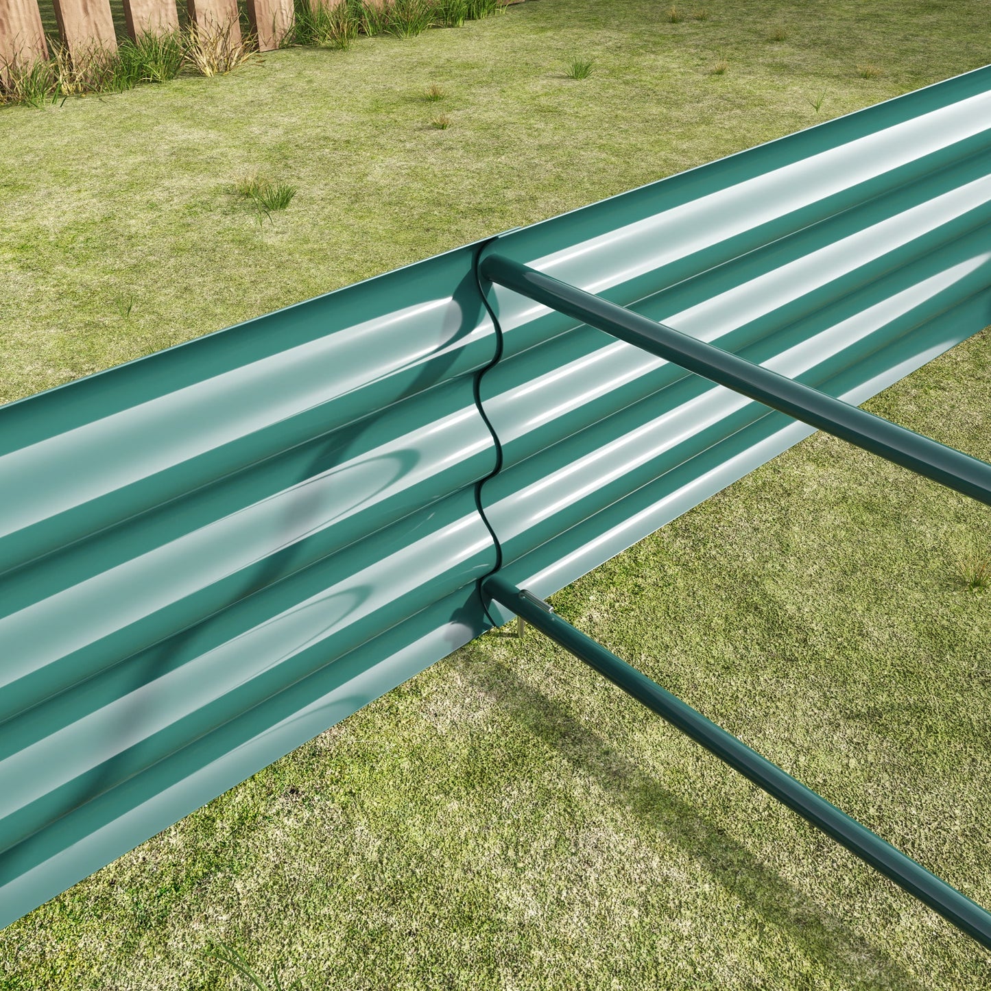 Raised Garden Bed Kit - Metal Raised Bed Garden 7.6x3.7x0.98ft
