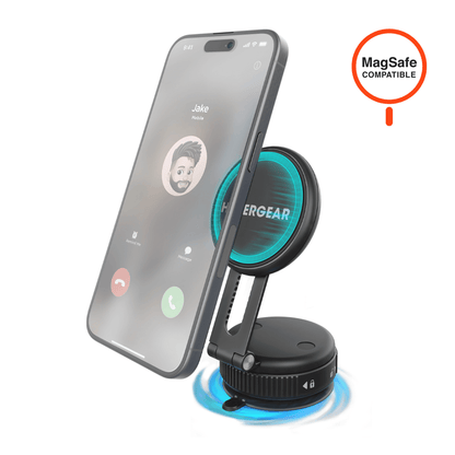 HyperGear Mag Vac Magnetic Phone Mount with Vacuum Suction Cup Base