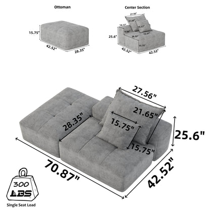 Modern Oversized Modular Sectional Sofa