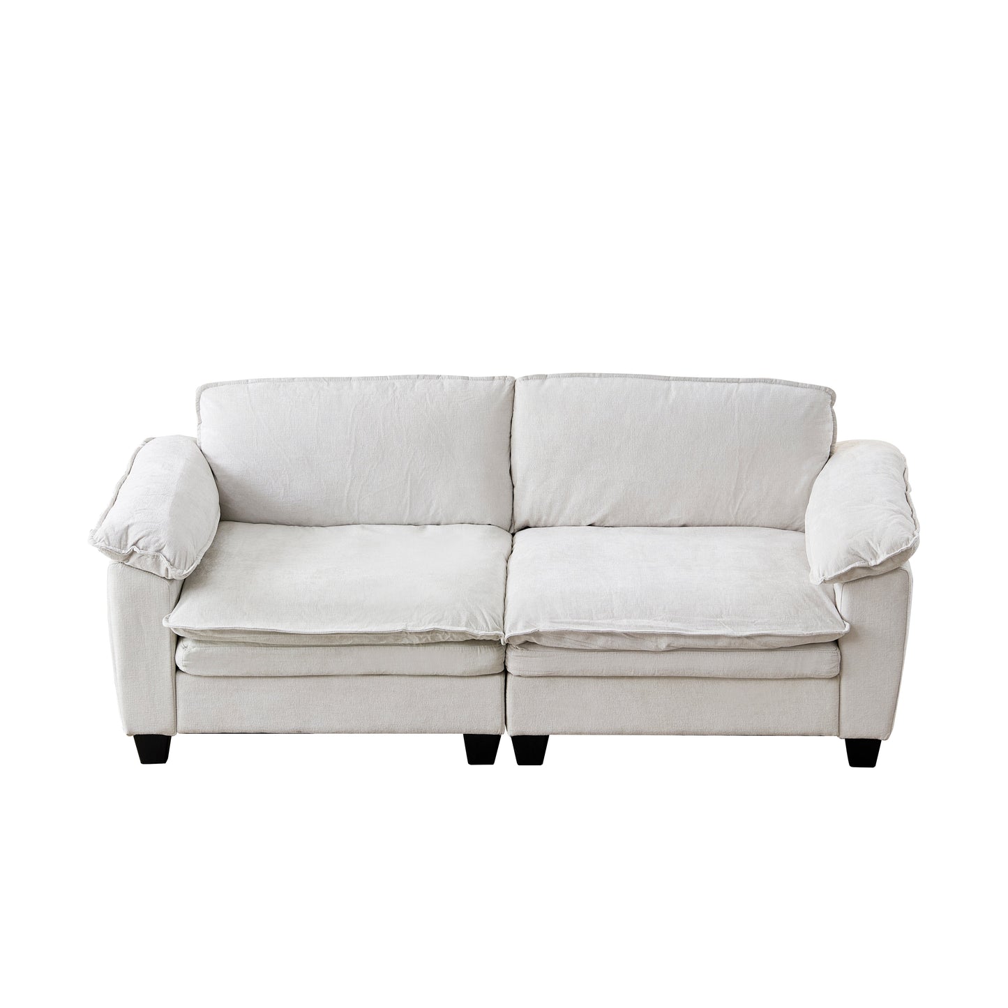 Luxury Chenille Upholstered Loveseat Couch