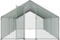 VEVOR Large Metal Chicken Coop, Walk-in Poultry Cage With Waterproof Cover, Outdoor Hen House For Chicken Duck Rabbit Farm