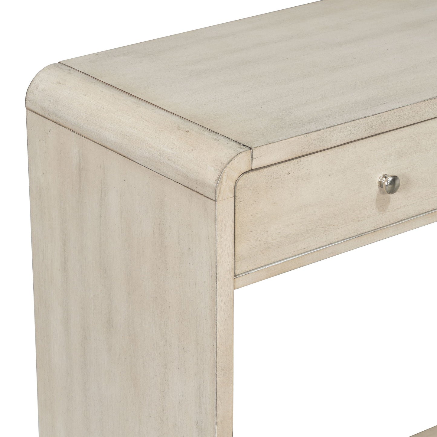 Console Table With 3 Drawers And Display Shelf