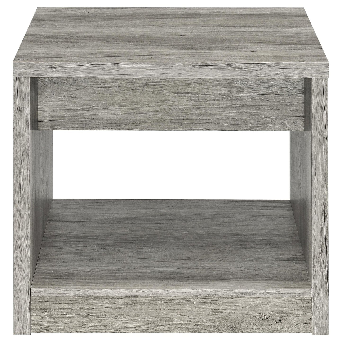 Nuberg - 2 Piece And End Table Set With Storage Drawers - Gray