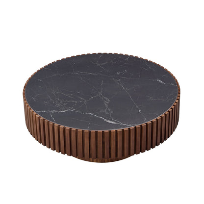 35.43" Nesting Round Sintered Stone Coffee Table