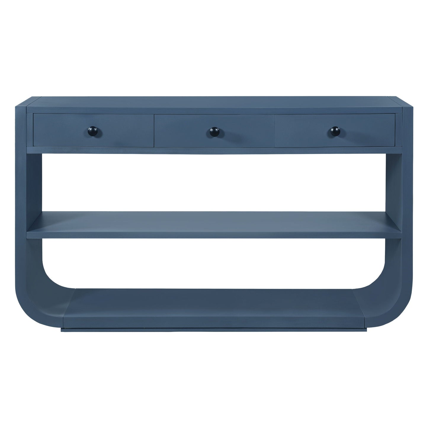 Console Table With 3 Soft Close Drawers & 2 Open Shelves