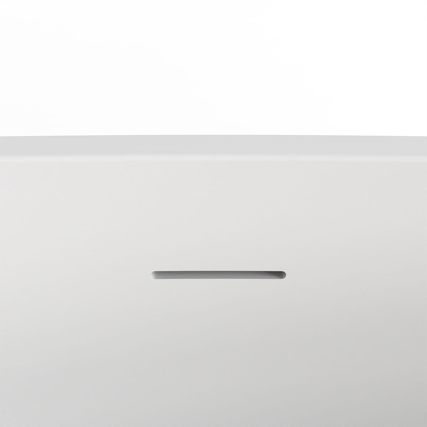 Soaking Bathtub, Freestanding, Solid Surface - Matte White