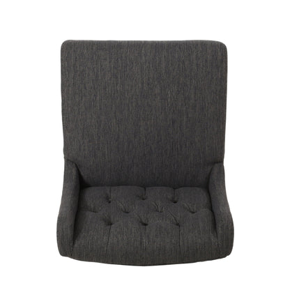 Solstara Upholstered Dining Barstool with Button Tufted and Wing Back