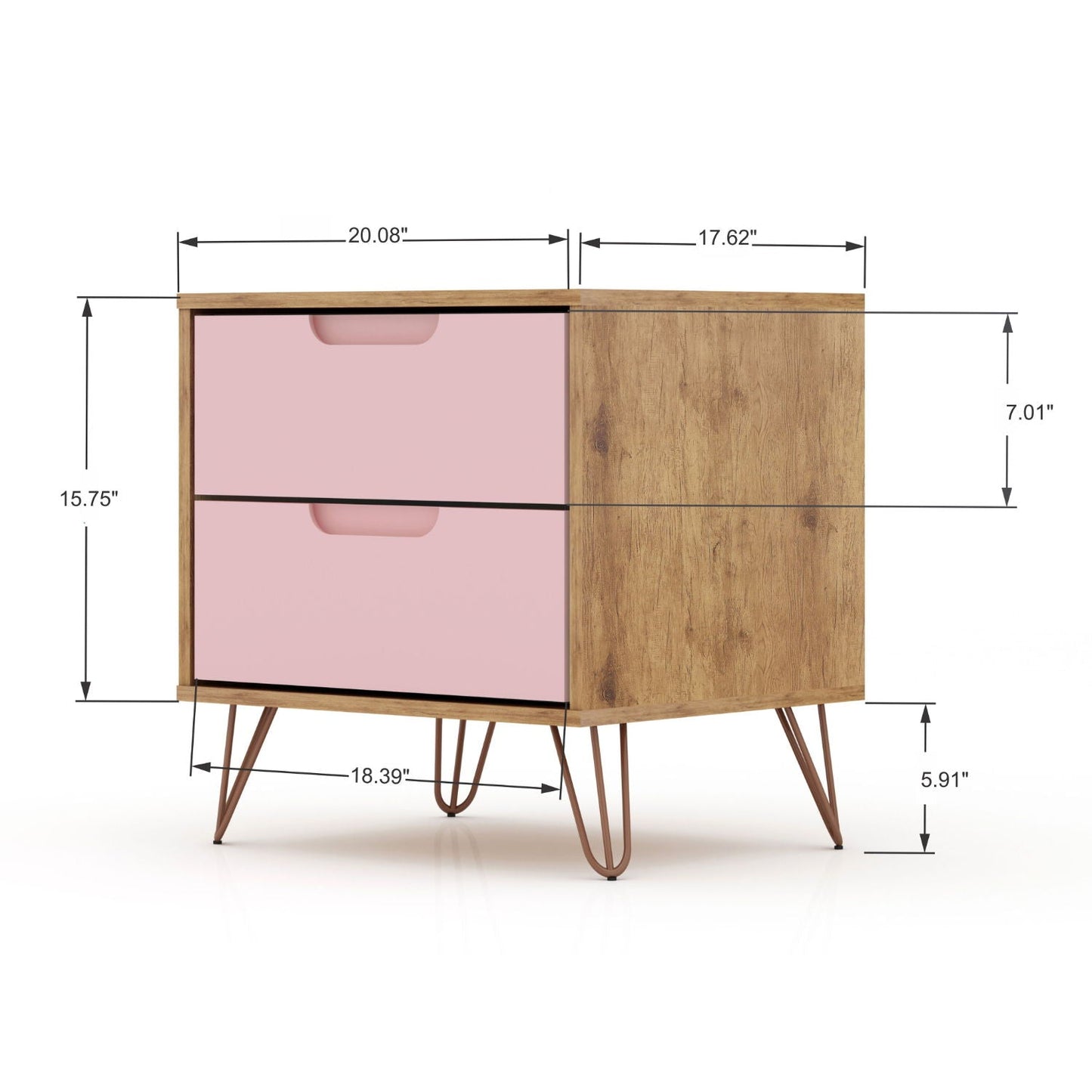 Rockefeller - 2 Drawer Nightstand