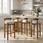 Elise Indoor Wooden Low Back Barstool