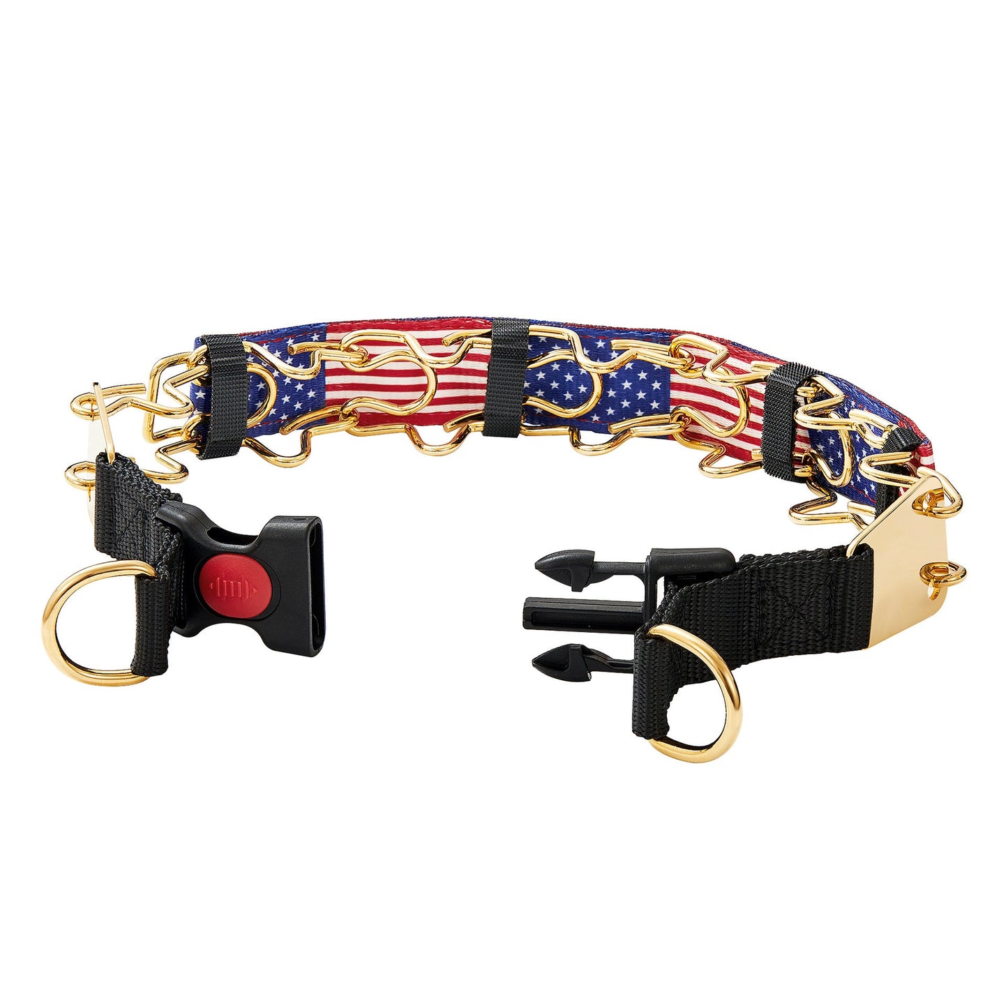 Stainless Steel Medium-to-Large Spike Dog Training Collar For Huskies And Dobermans