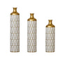Floor Metal Vase Modern Style Decoration 3-Piece Set